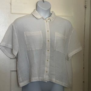 Madewell, button down cotton blouse, size XXL.